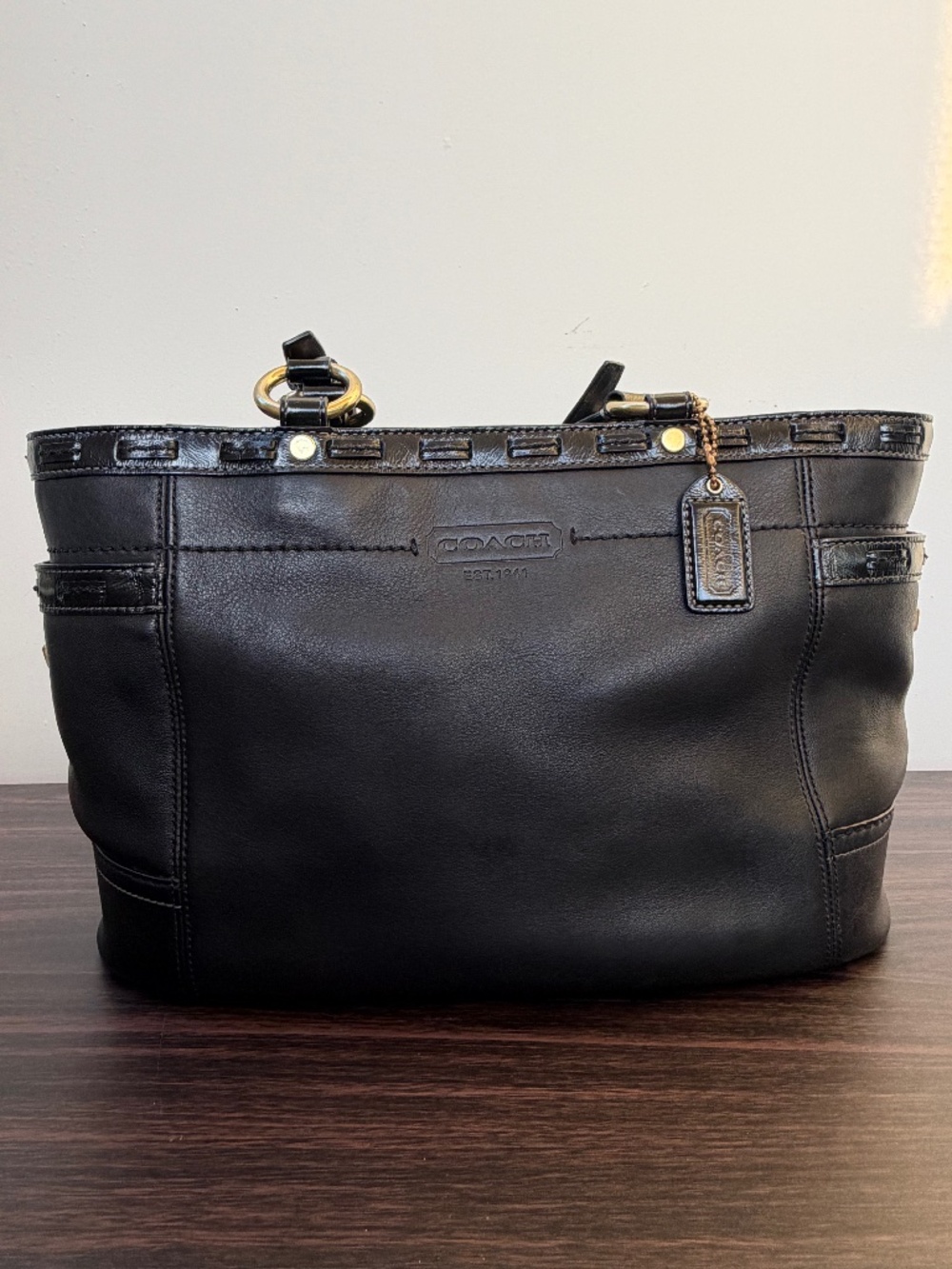 Vintage Coach Gallery Leather Carryall Tote Model 11229